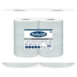 All Care BulkySoft Großrollen maxi - Zellstoff - 2-lagig - 12 Rollen Toilettenpapier