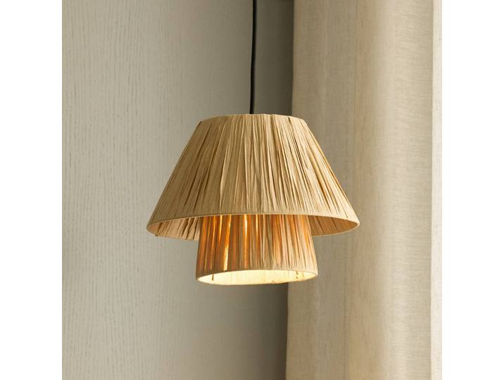 OSRAM Hängelampe Decor Bamboo Paper Hut, dimmbar, braun / rost, für Wohn- / Esszimmer, Bambus, Landhaus / Rustikal, Pendelleuchte