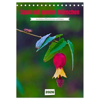 Spaß mit bunten Blümchen (Tischkalender 2026 DIN A5 hoch), CALVENDO Monatskalender