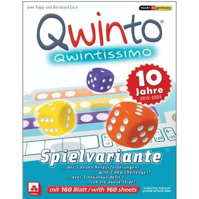 QWINTISSIMO - allererster Variantenblock für das Spiel Qwinto (ZUSATZBLÖCKE)