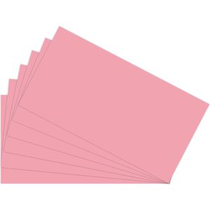 Böttcher-AG Moderationskarten 500 Stück, rechteckig, rosa, 10,5 x 20 cm