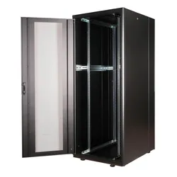 Roline 19-Zoll Serverschrank Basic 42 HE (42 HE, 19 Zoll Rack), Serverschrank, Schwarz