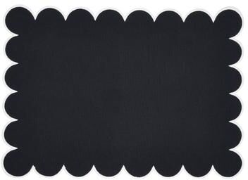"Saro Lifestyle Eco Scallop Border Placemat (Set of 4) - 14""x20"""