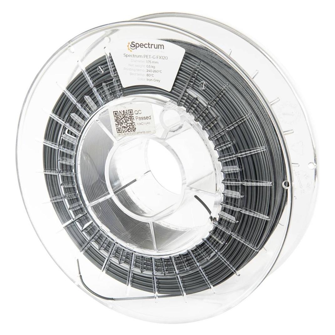 Spectrum Filaments 80475 PET-G FX120 Filament PETG hitzebeständig, flexibel, ger (PETG, 500 g, 1.75 mm) (80475)