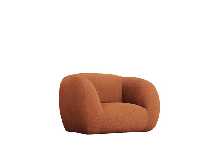 Design Sessel „Essen“ Bouclé Terracotta chosen by Bloomingloft