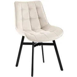 CLP Stuhl Colby Stoff - Farbe: creme, Material: Stoff