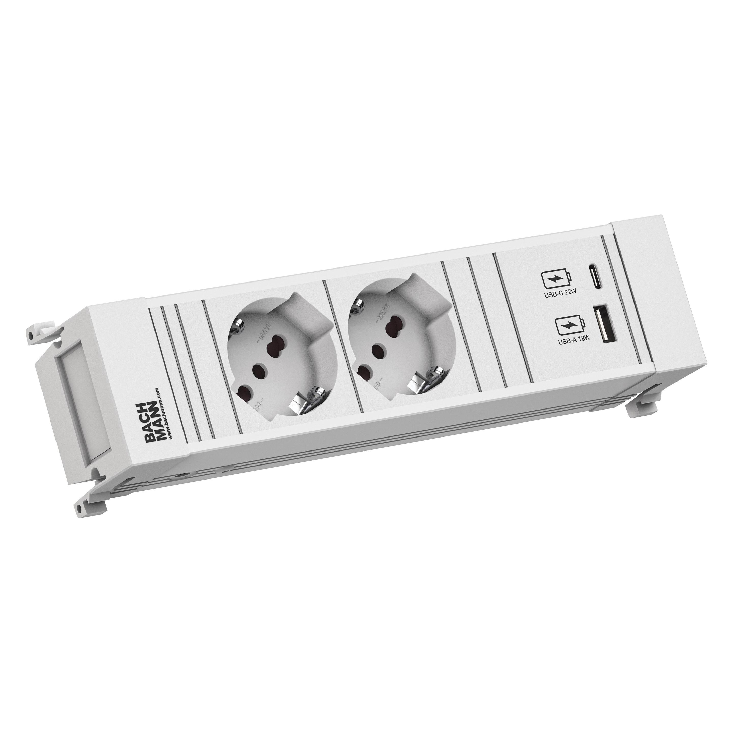 Bachmann BACH Steckdosenleiste (2x, CEE 7/3) (916.724)