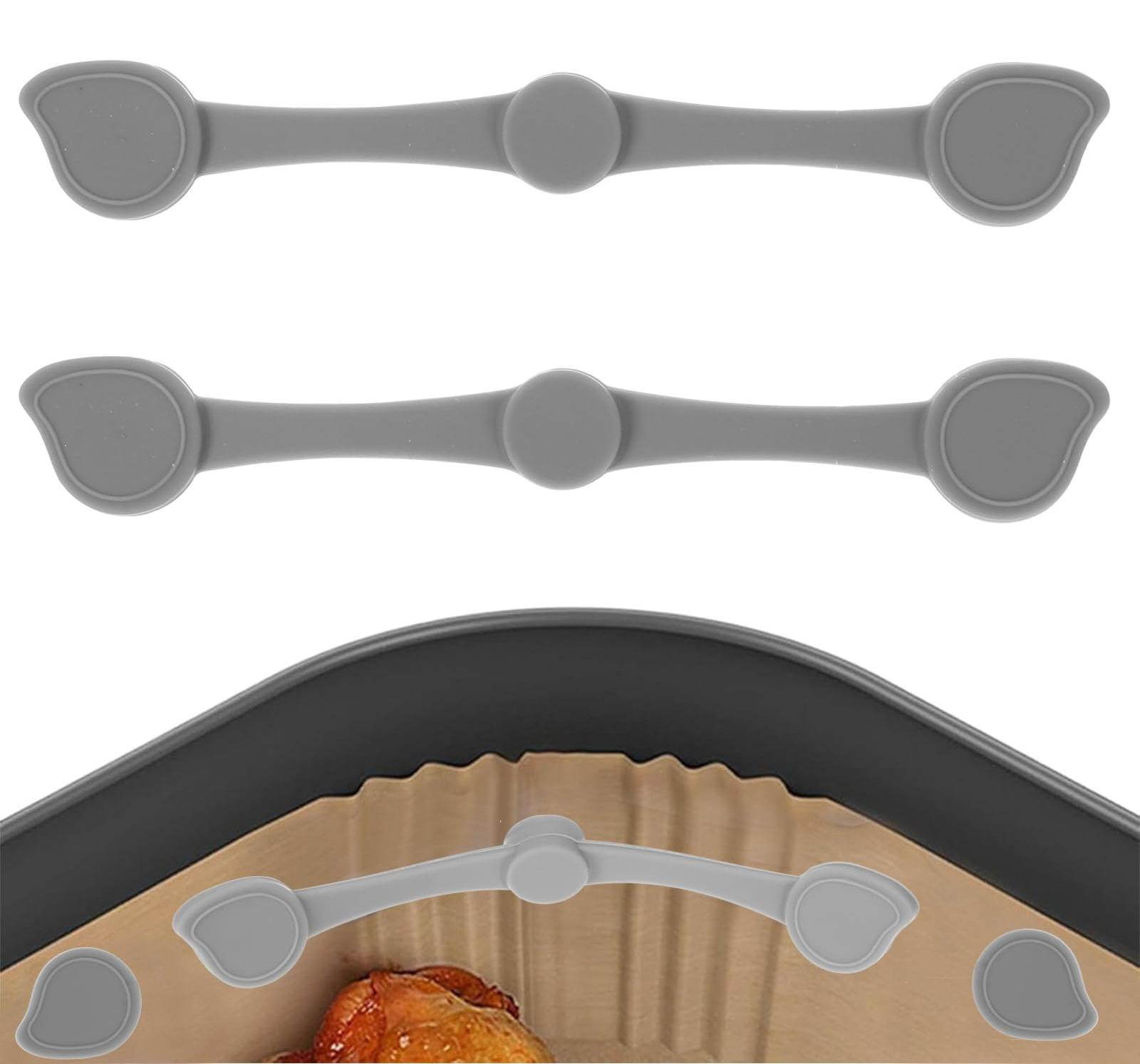Selius Air Fryer Magneet Siliconen Gesp, 2 stuks