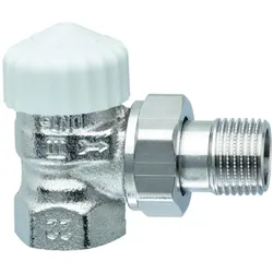 Heimeier V-exact II Thermostat-Ventilunterteil 3451-02.000 Rp 1/2xR 1/2, Eck, verkürzt, Messing