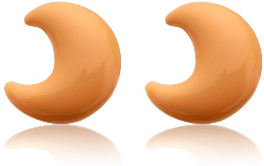Unique Kinderohrstecker Silber mit Mondmotiv orange orange