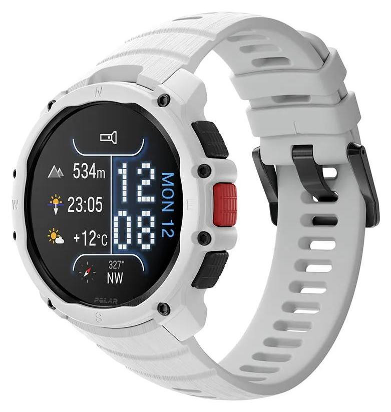 Polar Street X Smartwatch met AMOLED-display en GPS, zilver, maat S-L