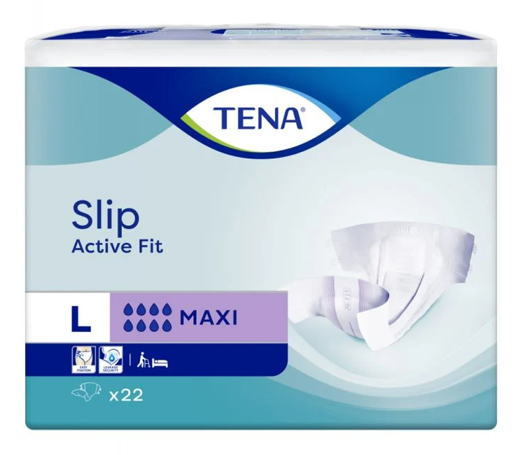 Tena Slip Active Fit Maxi Large - 6 paquets de 22 protections