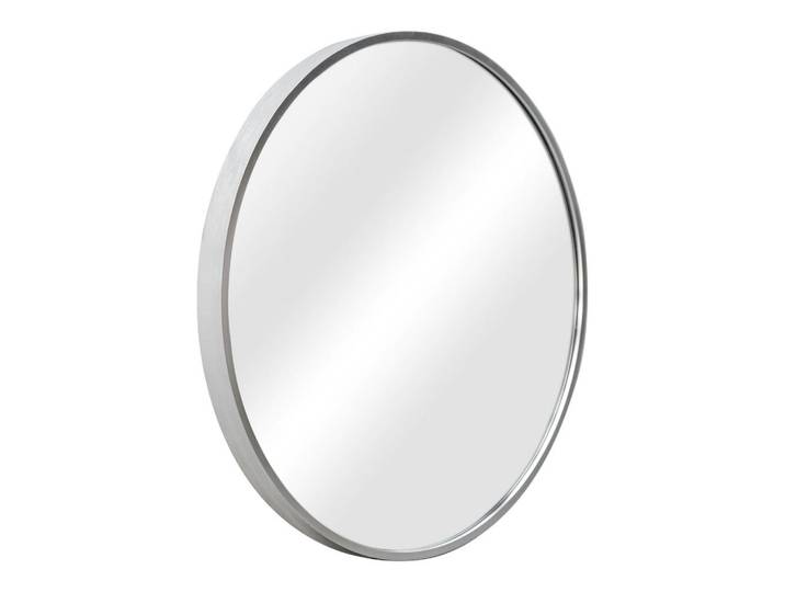 [en.casa] Wandspiegel Modugno, Silberfarben, Glas, Rund, 50x2.8x50 cm, Spiegel, Wandspiegel
