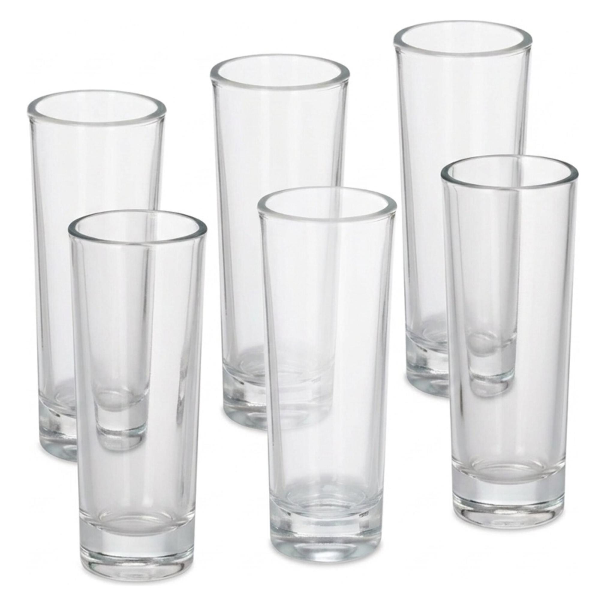 Relaxdays 6x Schnapsglas (0.60 dl, 6x, Schnapsgläser + Shotgläser) (4052025397784)
