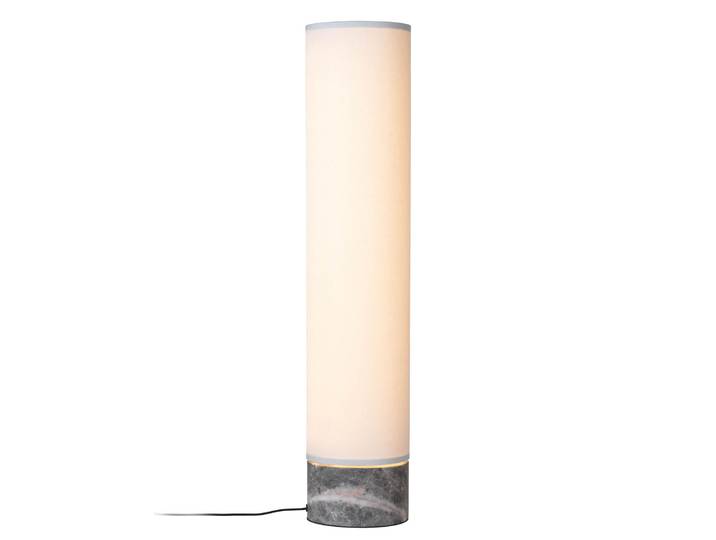 Unbound Lampadaire H80 White - GUBI - Salon / séjour - Scandinave - Pierre - Avec abat-jour