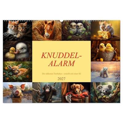 Knuddel-Alarm (Wandkalender 2027 DIN A2 quer), CALVENDO Monatskalender