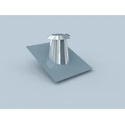 Bertrams Polyline LAS Dacheindichtungsflansch 42DE30VA60 für Dachschrägen von 15-30°, DN 60/100, Edelstahl