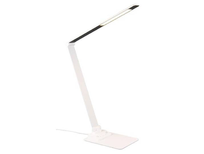 Trio Leuchten LED Schreibtischleuchte Travis 545310131, Metall Weiß matt, inkl. 6.5 Watt LED, Dimmer, Lichtfarbe einstellbar, USB & USB-C Anschluss mit Ladefunktion