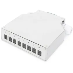 Digitus Hutschienen Spleißbox für 8 LC/DX Kupplungen