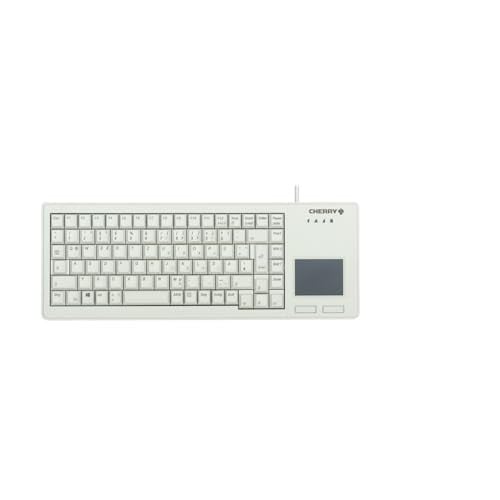 CHERRY G84-5500 XS Compact Mechanisch Toetsenbord met Touchpad, QWERTY, USB-A, Lichtgrijs