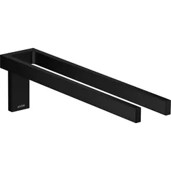 Hansgrohe AXOR Universal Rectangular Handtuchhalter zweiarmig, Mattschwarz, 380 mm Länge