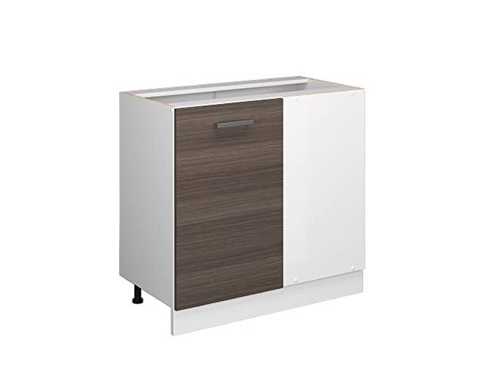 Vicco Eckschrank für Hausrat R-Line, Grau, 86 cm