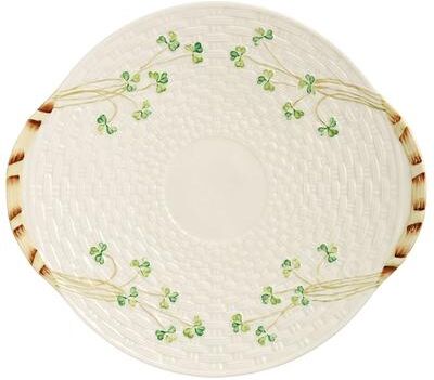 Belleek Shamrock Bread Platter