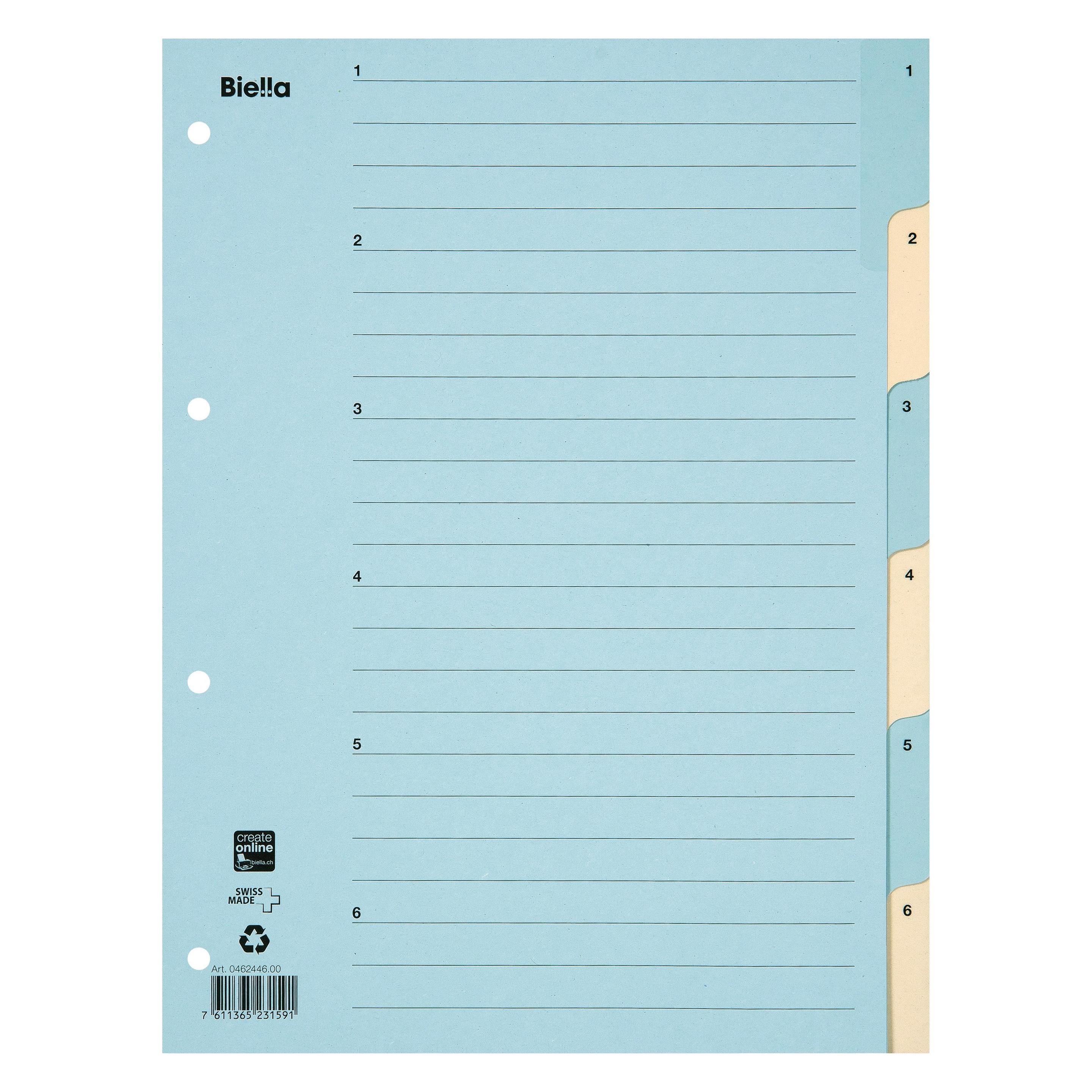 Biella Register Karton (0462446.00)