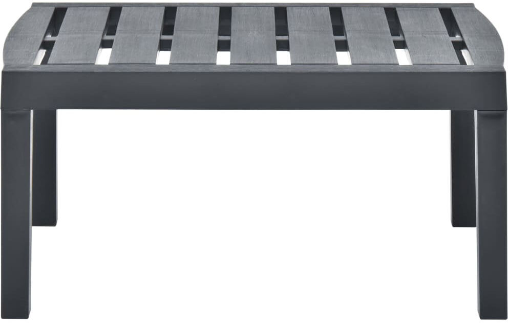 Sol 27 Outdoor Aapo Rectangular Outdoor Coffee Table - 78 cm W 55 cm D Anthracite