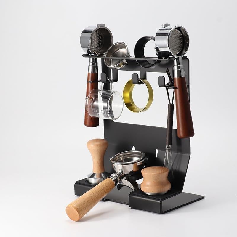 Modern metaal opbergrek voor koffieaccessoires