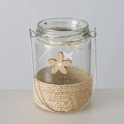 Windlicht Weavy Blume 11cm