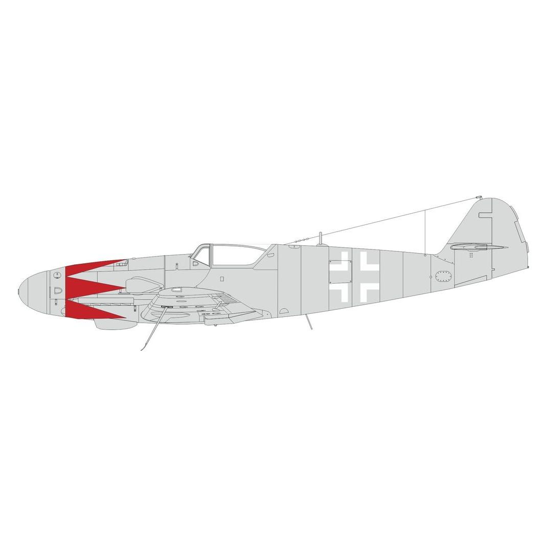 Eduard Bf 109K-4 tulip pattern & national insignia 1/48 (EX1010)