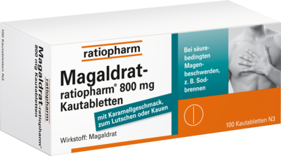 ratiopharm GmbH MAGALDRAT-ratiopharm 800 mg Tabletten 100 St 04869893