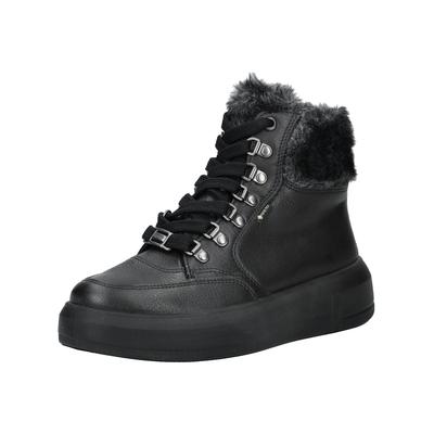 Schnürstiefelette LEGERO "Legero Stiefelette Nappaleder", Damen, Gr. 38, schwarz, Nappaleder, Schuhe Schnürstiefelette