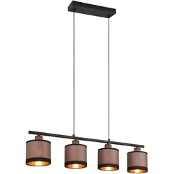 Reality, Pendelleuchte, Davos - Hanging Lamp - Black Matte - exkl (E14)