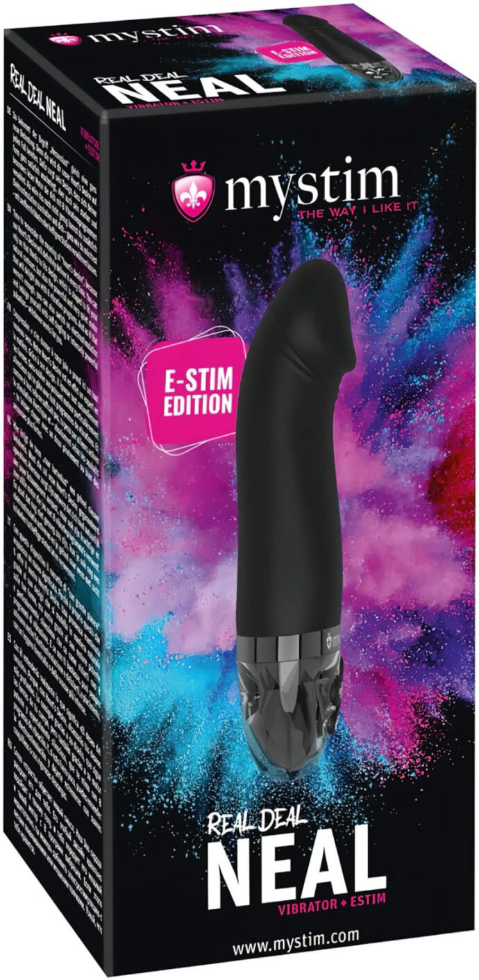 Mystim Real Deal Neal E-Stim - Rechargeable Electro Vibrator (Black)