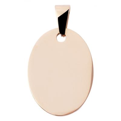 Kettenanhänger ADELIA´S "eleganter Schmuck Anhänger aus Edelstahl", gold, Schmuckanhänger, Damen, Edelstahl, Kettenanhänger