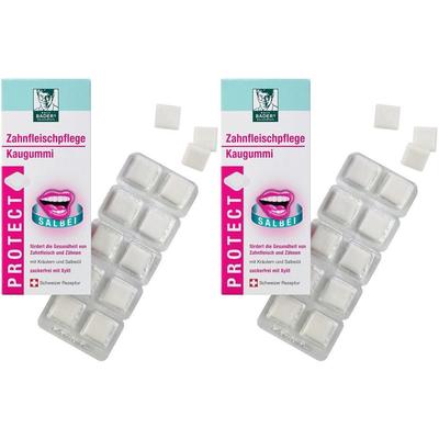 Baders Protect Gum Zahnfleischpflege 2x 2x20 St Kaugummi