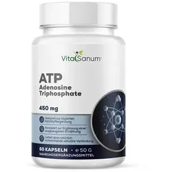 VitaSanum® - ATP (Adenosintriphosphat) 450 mg – 1 Kapsel Tagesportion