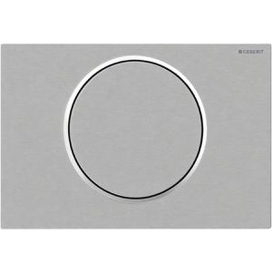 Geberit Geberit Betätigungsplatte Sigma10, aus Edelstahl, für WC, für  Sigma UP, 1-Mengen-Spülung, Edelstahl gebürstet