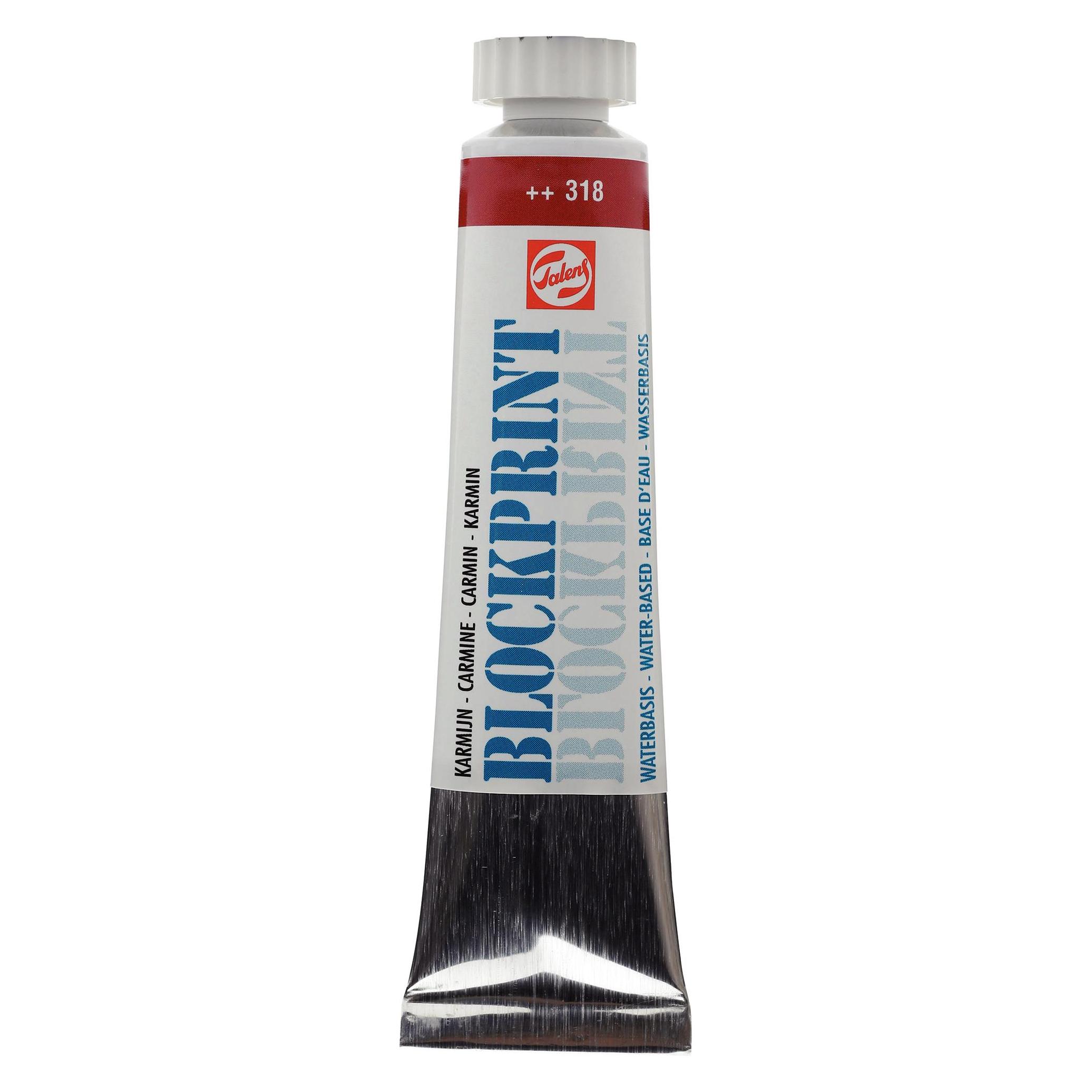 Talens Blockprint Tube 20ml Karmin 318 (20 ml) (ROY-15043180)