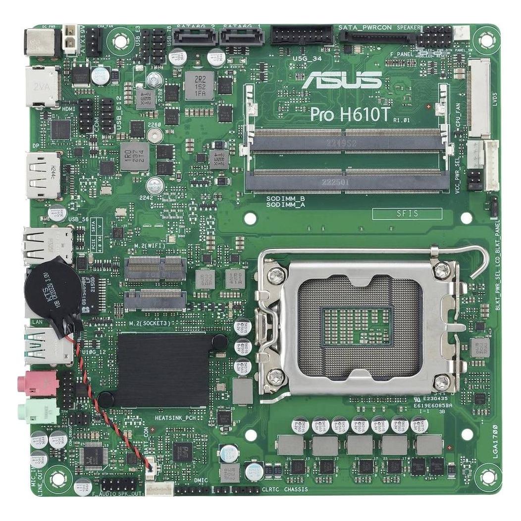 ASUS PRO H610T (LGA 1700, Intel H610, Mini-ITX, Thin Mini ITX) (90MB1G60-M0EAYC)
