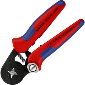 Knipex Crimpzange 97 53 04, mit Seiteneinführung, selbsteinstellend, für Aderendhülsen 0,08 - 16 mm²