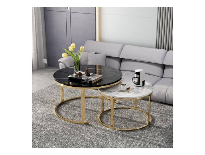 LuxusKollektion Satztisch Couchtische Satztische 2er Set (2-St)