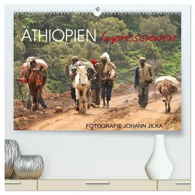 Äthiopien Impressionen (hochwertiger Premium Wandkalender 2027 DIN A2 quer), Kunstdruck in Hochglanz