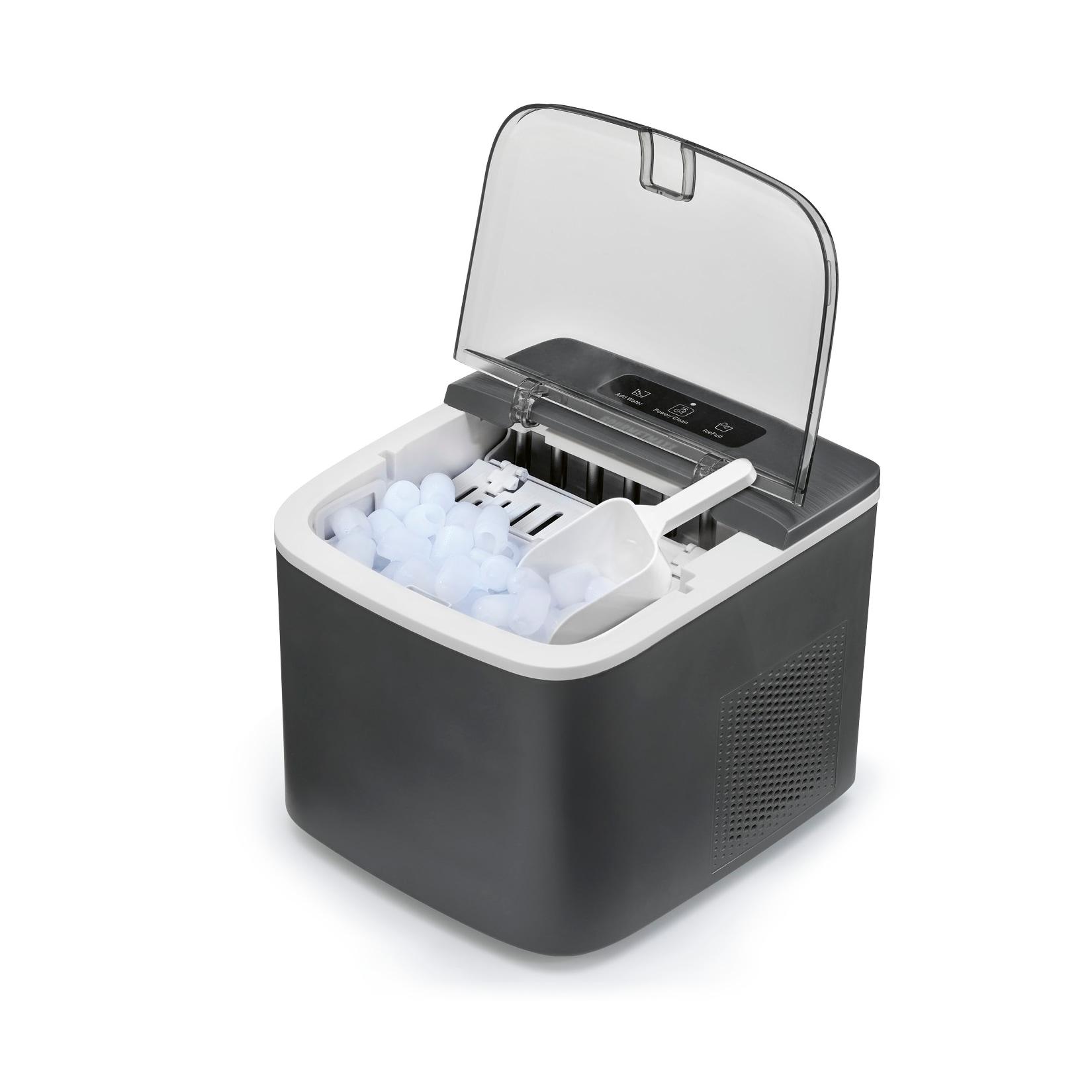 GOURMETmaxx Eiswürfelbereiter 100W grau Selbstreinigungsfunktion