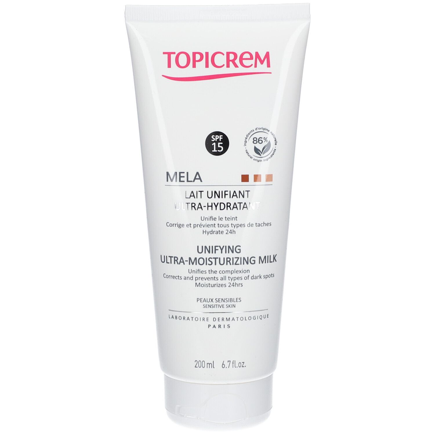 Topicrem Mela Ultra-Moisturizing Melk 200 ml Milch