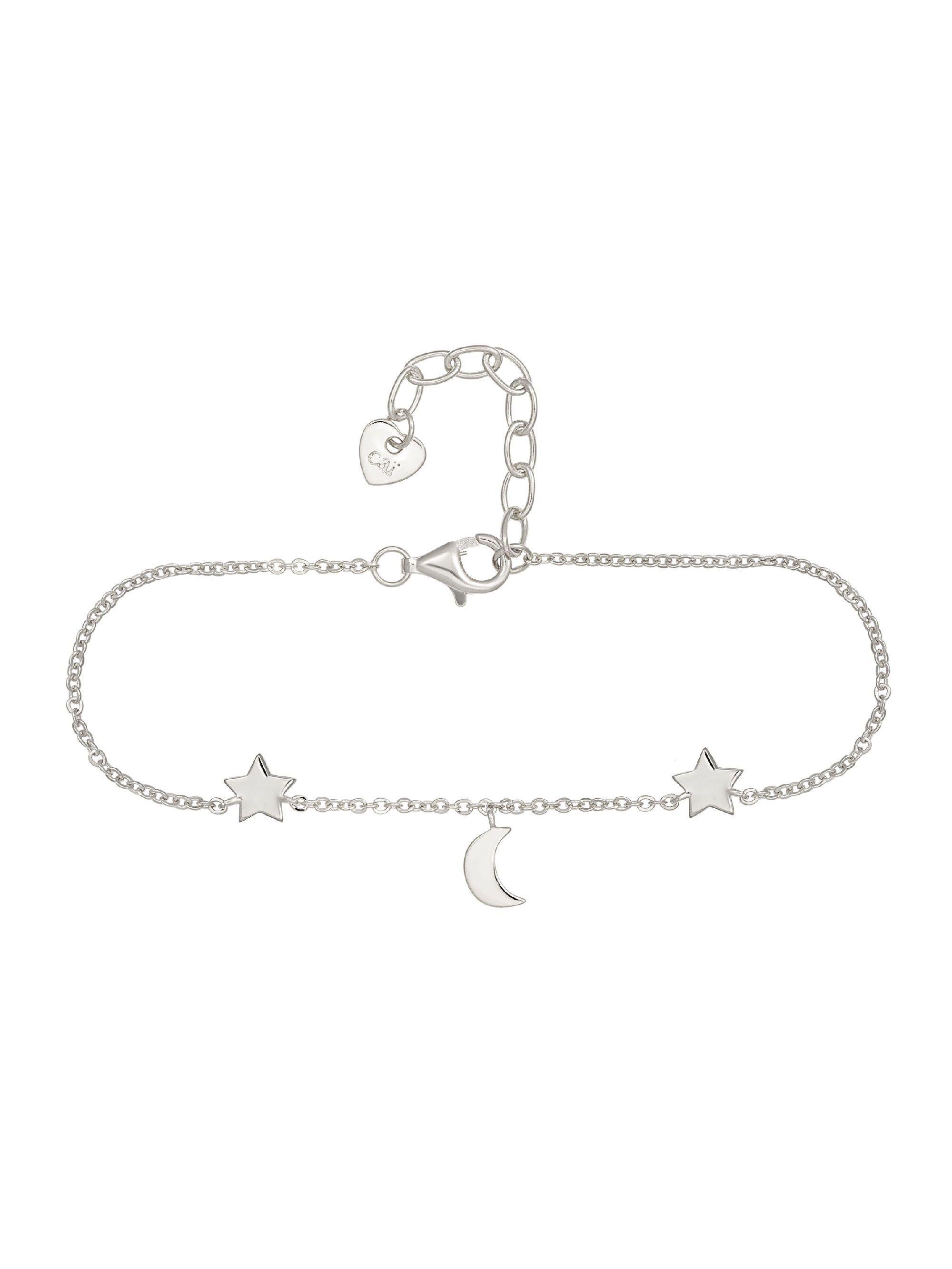 cai Armband 925 Sterling Silber rhodiniert Sterne Mond