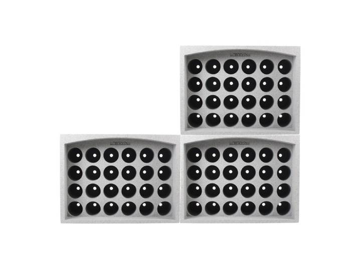 Lot De 3 Casiers Porte 24 Bouteilles Soit 72 Bouteilles - Polystyrène Expansé - Etagère À Bouteilles - Livraison Gratuite