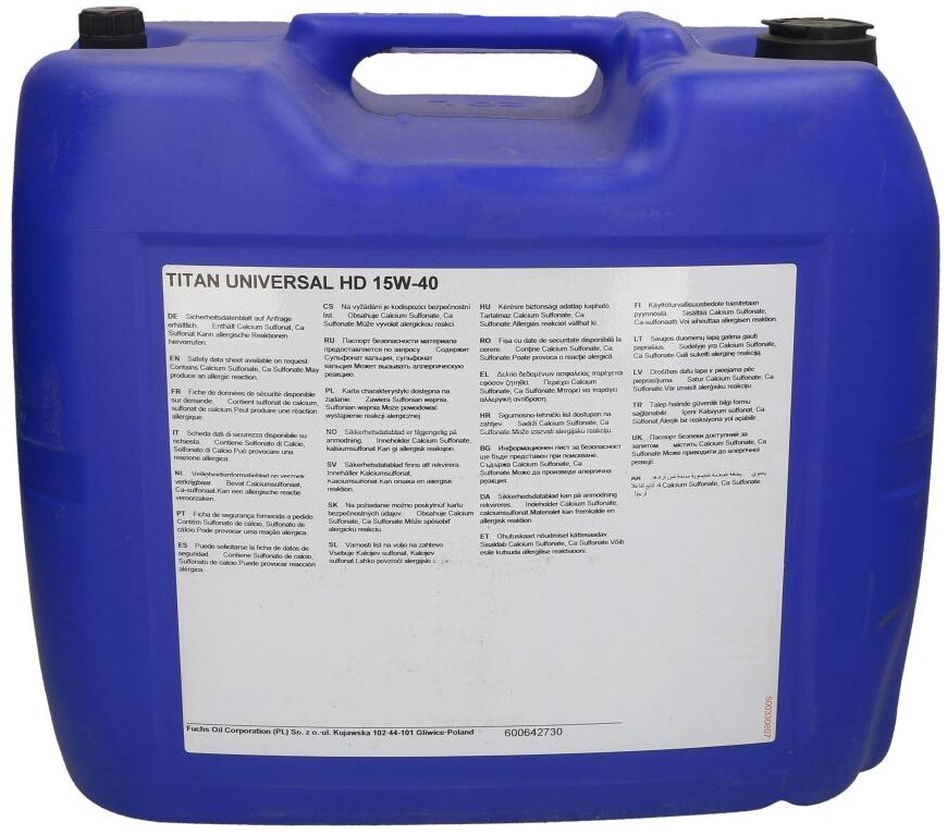 Fuchs Oil Motoröl FUCHS 600642730 TITAN UNIV.HD 15W40 20L